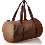 Herschel Leather Duffle Bag In Brown Color
