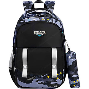 School Backpack For Kids (Black - violet)