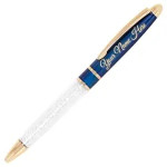 CrownLit Personalised Pen with Name Printed, (Blue)