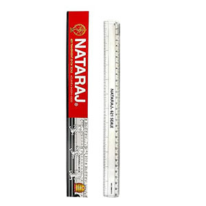 Transparent 30cm Scale , Special Mm Markings for Students & Professionals